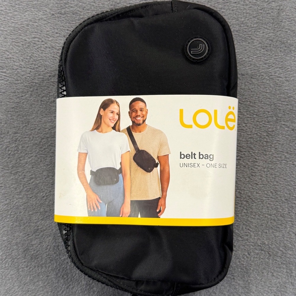 Lole belt bag black crossbody Fanny pack new with tags